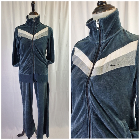 nike velour womens tracksuit